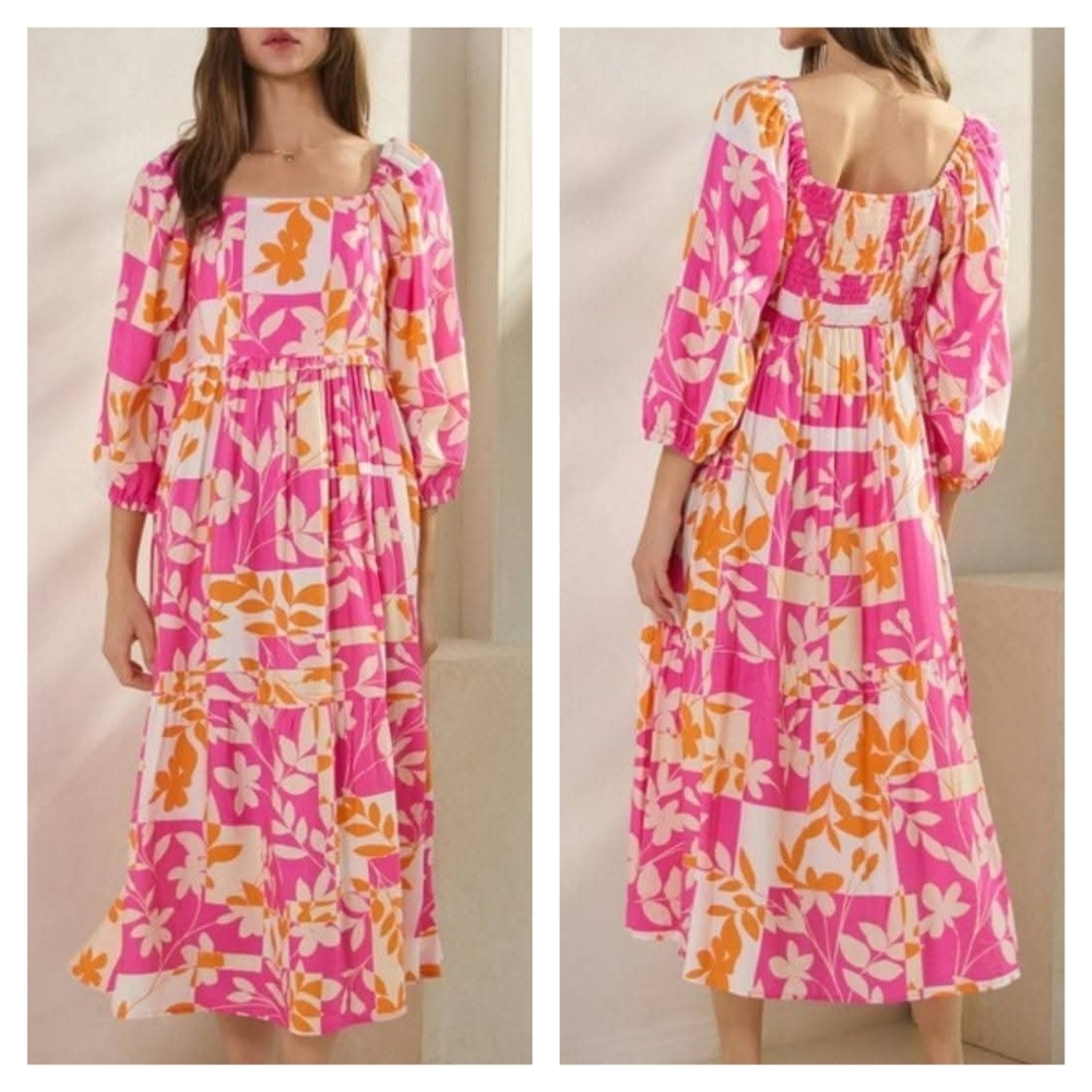 New Oddi Floral Tiered Dress